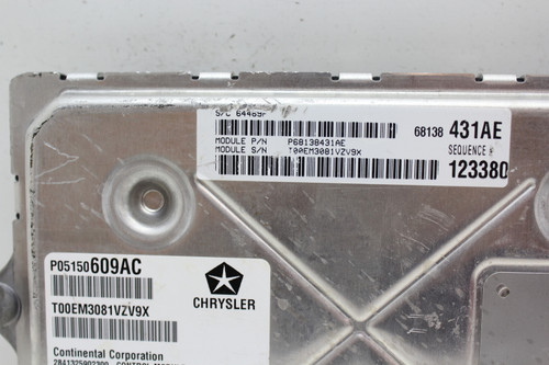2012 12 Chrysler 300 P68138431AE Computer Engine Control ECU ECM EBX Module