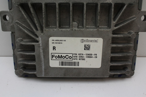 17-19 Ford Fusion HS7A-12A650-PB Computer Engine Control ECU ECM EBX Module
