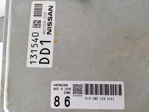 2014 Nissan Maxima NEC009-003 Computer Brain Engine Control ECU ECM EBX Module