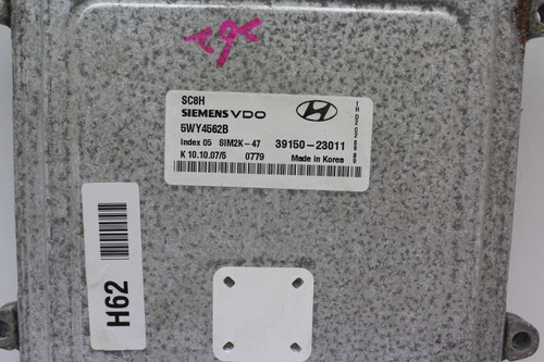 07-10 Hyundai Elantra 39150-23011 Computer Engine Control ECU ECM EBX Module