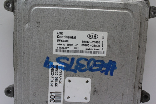 2010 10 Kia Soul 39180-23800 Computer Brain Engine Control ECU ECM EBX Module
