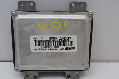 16 17 Chevrolet Sonic 12668986 Computer Brain Engine Control ECU ECM EBX Module