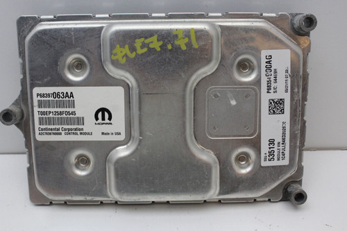 19 2019 Jeep Cherokee 2.4L P68354900AG Computer Engine Control ECU ECM Module