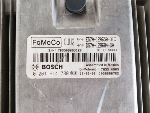 14-16 Fusion ES7A-12A650-DFC Computer Brain Engine Control ECU ECM EBX Module