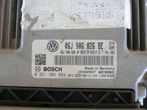 09 10 VW EOS 06J 906 026 BE Computer Brain Engine Control ECU ECM EBX Module