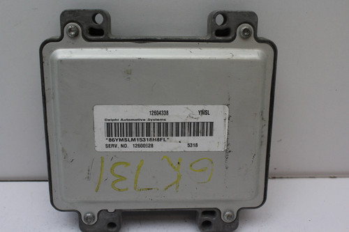 2006 06 Chevrolet Malibu 12600928 Computer Engine Control ECU ECM EBX Module