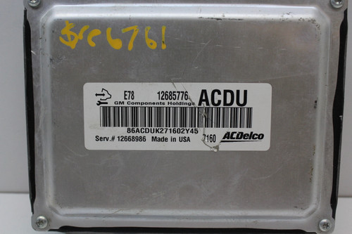 17-19 Buick Encore 12668986 Computer Brain Engine Control ECU ECM EBX Module