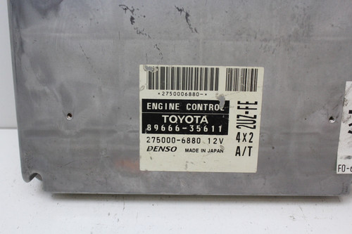 2003 03 Toyota 4Runner 89661-35611 Computer Brain Engine Control ECU ECM Module