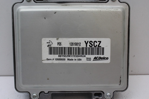 06 07 08 Pontiac Grand Prix 1260930 Computer Brain Engine Control ECU ECM Module