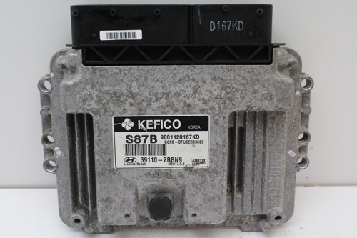 13 14 Hyundai Veloster 39110-2BBN9 Computer Engine Control ECU ECM EBX Module