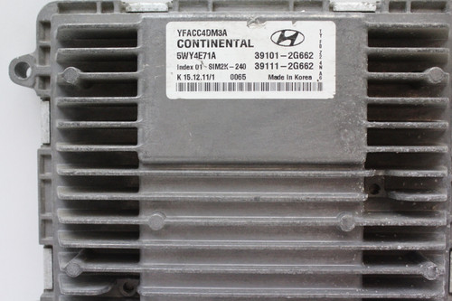 11-14 Hyundai Sonata 2.4L 39101-2G662 Computer Engine Control ECU ECM EBX Module