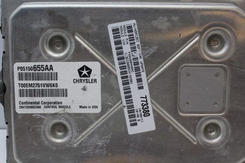2012 12 Chrysler 200 2.4L P68068446AC Computer Engine Control ECU ECM EBX Module