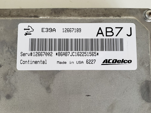 2017 Chevy Equinox 12667002 Computer Brain Engine Control ECU ECM EBX Module