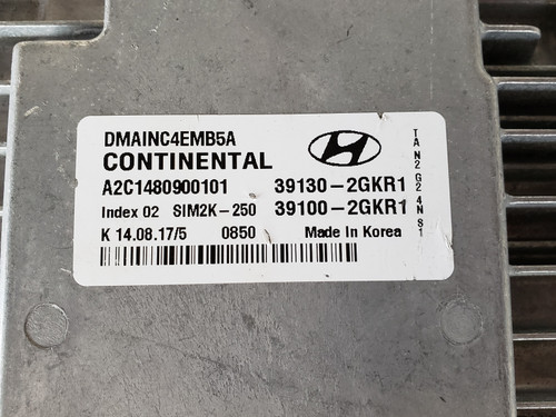 2017-2018 Santa Fe 39100-2GKR1 Computer Brain Engine Control ECU ECM EBX Module