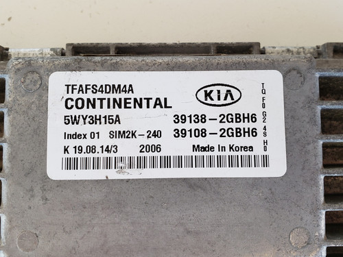 2011 Kia Optima 39108-2GBH6 Computer Brain Engine Control ECU ECM EBX Module