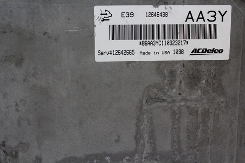 10 11 12 Cadillac CTS 12642665 Computer Brain Engine Control ECU ECM EBX Module