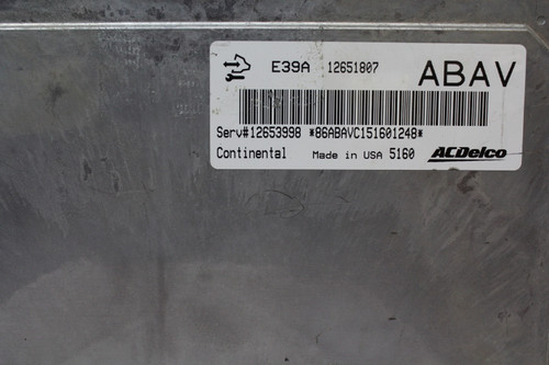 13-16 Buick Terrain 12653998 Computer Brain Engine Control ECU ECM EBX Module