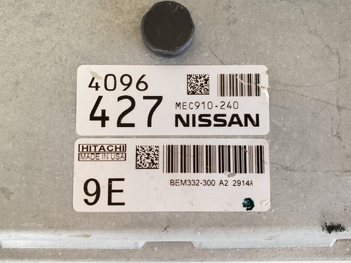 2013 Nissan Versa MEC910-240 Computer Brain Engine Control ECU ECM EBX Module