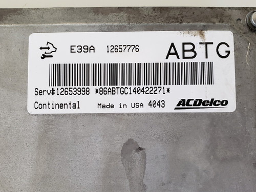 2013-2016 Gmc Acadia 12653998 Computer Brain Engine Control ECU ECM EBX Module