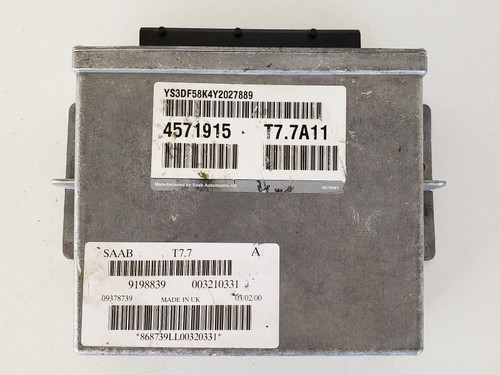 1999-2000 Saab 9-3 9198839 Computer Brain Engine Control ECU ECM EBX Module