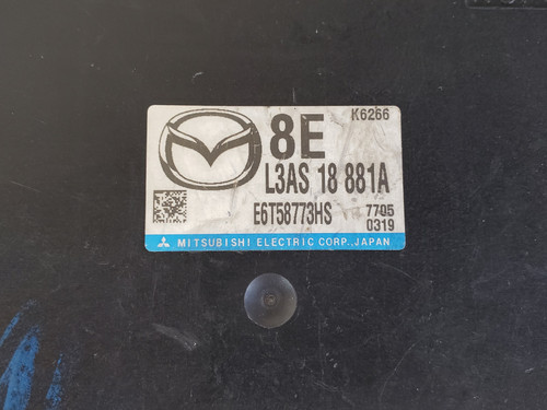 2008-2009 Mazda 3 L3AS 18 881A Computer Brain Engine Control ECU ECM EBX Module