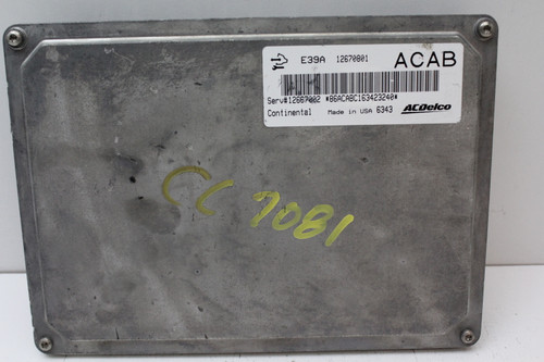 2017 17 Chevrolet Traverse 12667002 Computer Brain Engine Control ECU ECM Module