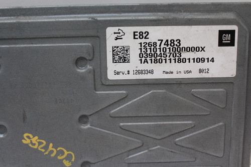 2018 18 Chevrolet Traverse 12683348 Computer Engine Control ECU ECM EBX Module