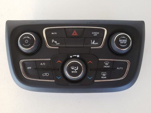 17-18 Compass 5VA60DX9AD Audio Climate Control Panel Temperature Unit A/C Heater 17-18 Compass 5VA60DX9AD Audio Climate Control Panel Temperature Unit A/C Heater
