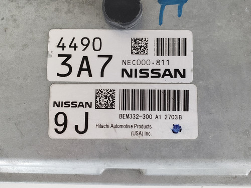 2013 Nissan Versa BEM332-300 A1 Computer Brain Engine Control ECU ECM EBX Module