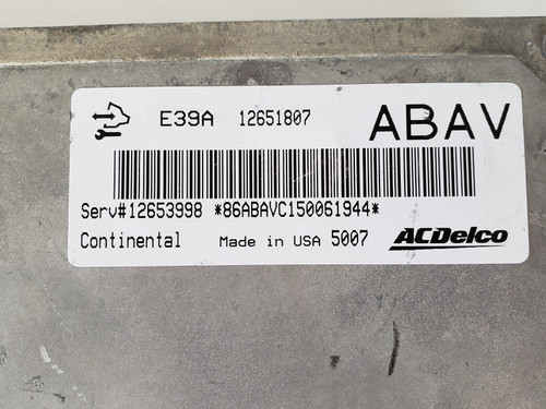 2013-2016 Enclave 12653998 Computer Brain Engine Control ECU ECM EBX Module