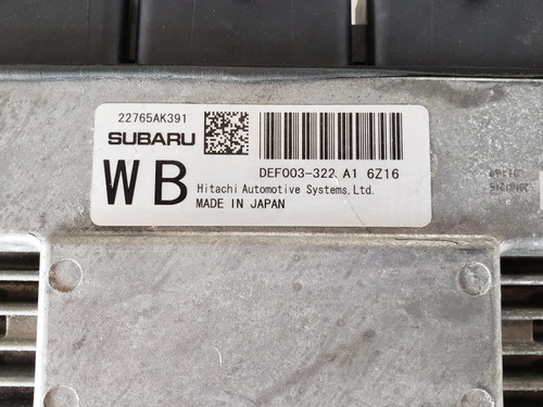 2017 Subaru WRX DEF003-322 A1 Computer Brain Engine Control ECU ECM EBX Module