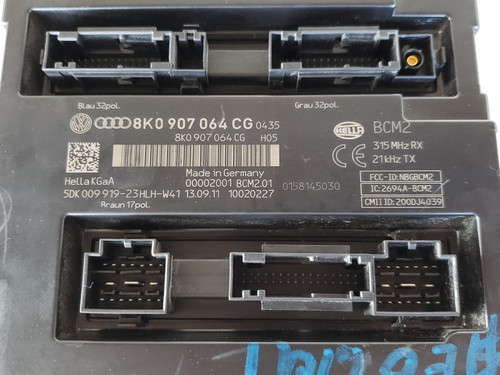 2008-2012 Audi A4 8K0 907 064 CG BCM BCU Body Control Unit Module