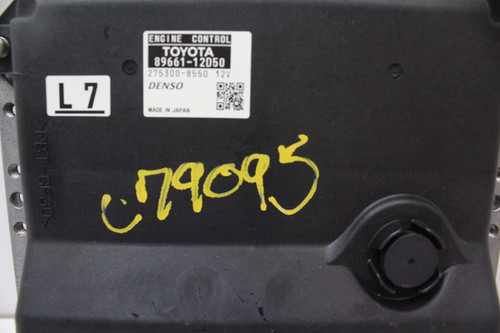 2010 10 Scion XB 89661-12D50 Computer Brain Engine Control ECU ECM EBX Module