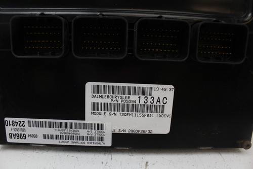 2006 06 Dodge Magnum 05094133AC Computer Brain Engine Control ECU ECM EBX Module