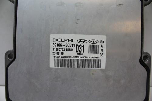 09-11 Hyundai Genesis 39106-3C511 Computer Engine Control ECU ECM EBX Module
