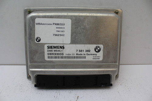 06 2006 BMW 325I 7 561 382 Computer Brain Engine Control ECU ECM EBX Module