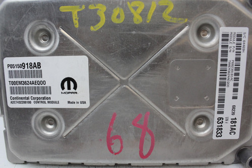 2015 15 Dodge Journey 05150918AB Computer Brain Engine Control ECU ECM Module
