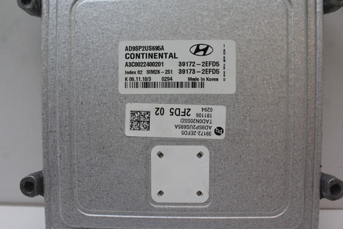 2019 19 Hyundai Elantra 39173-2EFD5 Computer Engine Control ECU ECM EBX Module