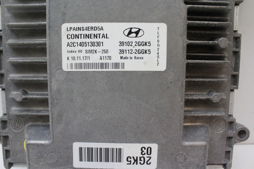 18 19 Hyundai Sonata 39112-2GGK5 Computer Engine Control ECU ECM EBX Module