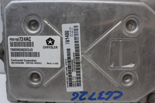 2013 13 Dodge Caravan 05150724AC Computer Engine Control ECU ECM EBX Module