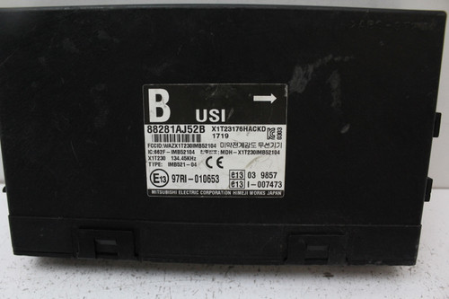 11 2011 Subaru Legacy 88281AJ52B Theft Locking Integrated Control Module