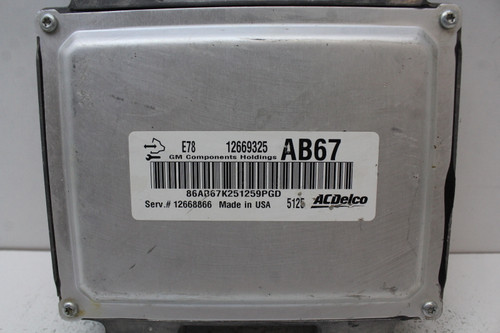13-16 Buick Encore 12668866 Computer Brain Engine Control ECU ECM EBX Module