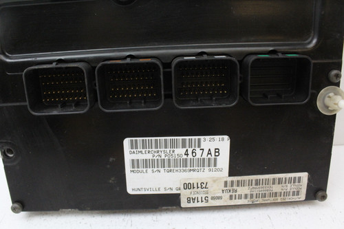10 2010 Jeep Grand Cherokee P05150467AB Computer Engine Control ECU ECM Module