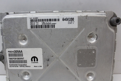 16 17 Chrysler 300 P68243309AA Computer Brain Engine Control ECU ECM EBX Module