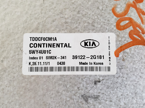 2011-2013 Kia Forte 39122-2G181 Computer Brain Engine Control ECU ECM EBX Module