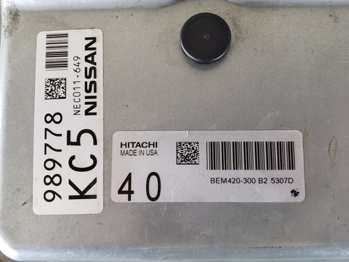 2015-2016 QX60 BEM420-300 B2 Computer Brain Engine Control ECU ECM EBX Module