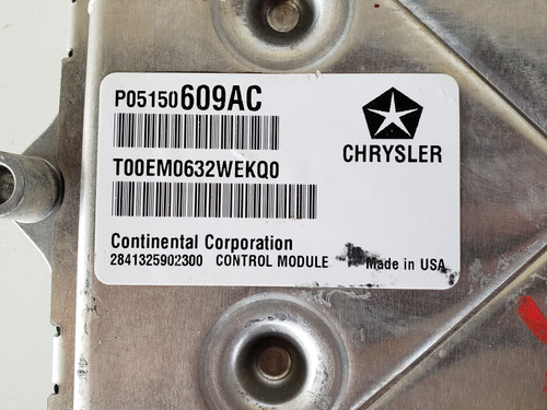 2012 Chrysler 300 P68138430AF Computer Brain Engine Control ECU ECM EBX Module