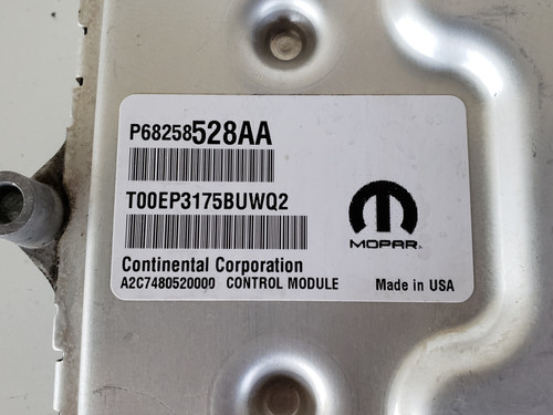 2015-2016 Dodge Dart 68258528AA Computer Brain Engine Control ECU ECM EBX Module