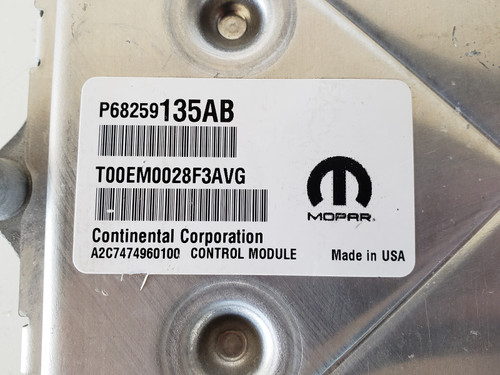 2016-2019 Journey 68259135AB Computer Brain Engine Control ECU ECM EBX Module