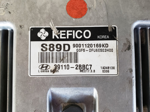 2013-2014 Veloster 39110-2BBC7 Computer Brain Engine Control ECU ECM EBX Module